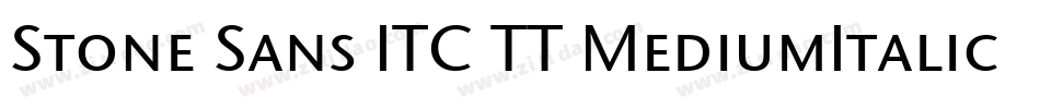 Stone Sans ITC TT MediumItalic字体转换